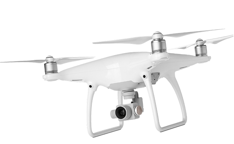 Professionelle Drohne mit Kamera für Luftaufnahmen – Firstplace Immobilien erstellt eindrucksvolle Perspektiven von Häusern und Grundstücken aus der Vogelperspektive.